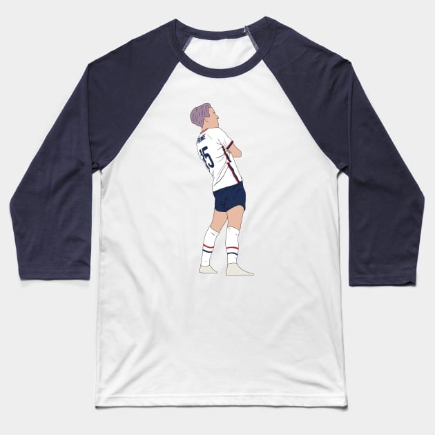 Megan Rapinoe USA Penalty Shootout Stance Tokyo Baseball T-Shirt by Hevding